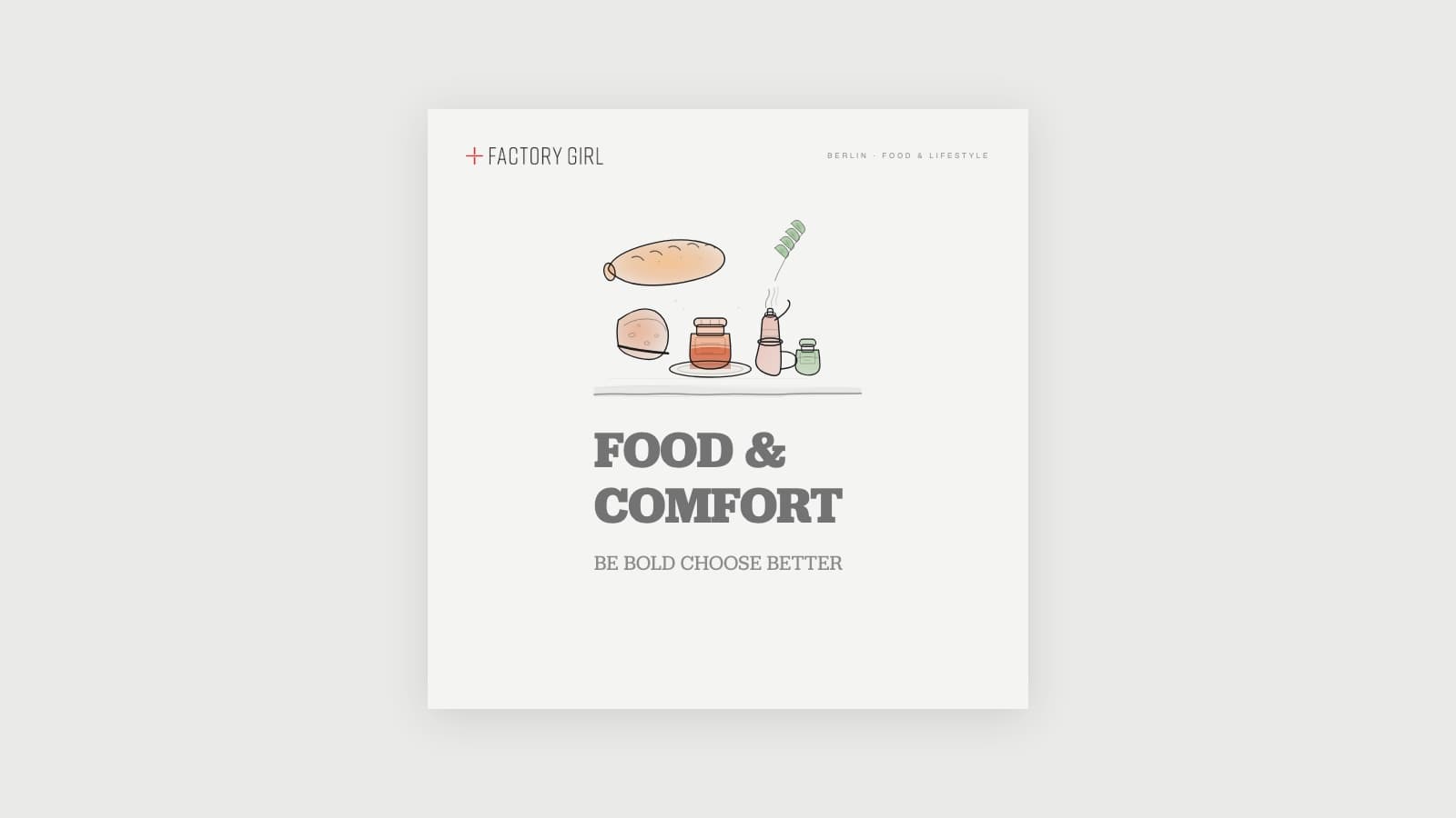 Factory Girl Friedrichstraße editorial concept poster