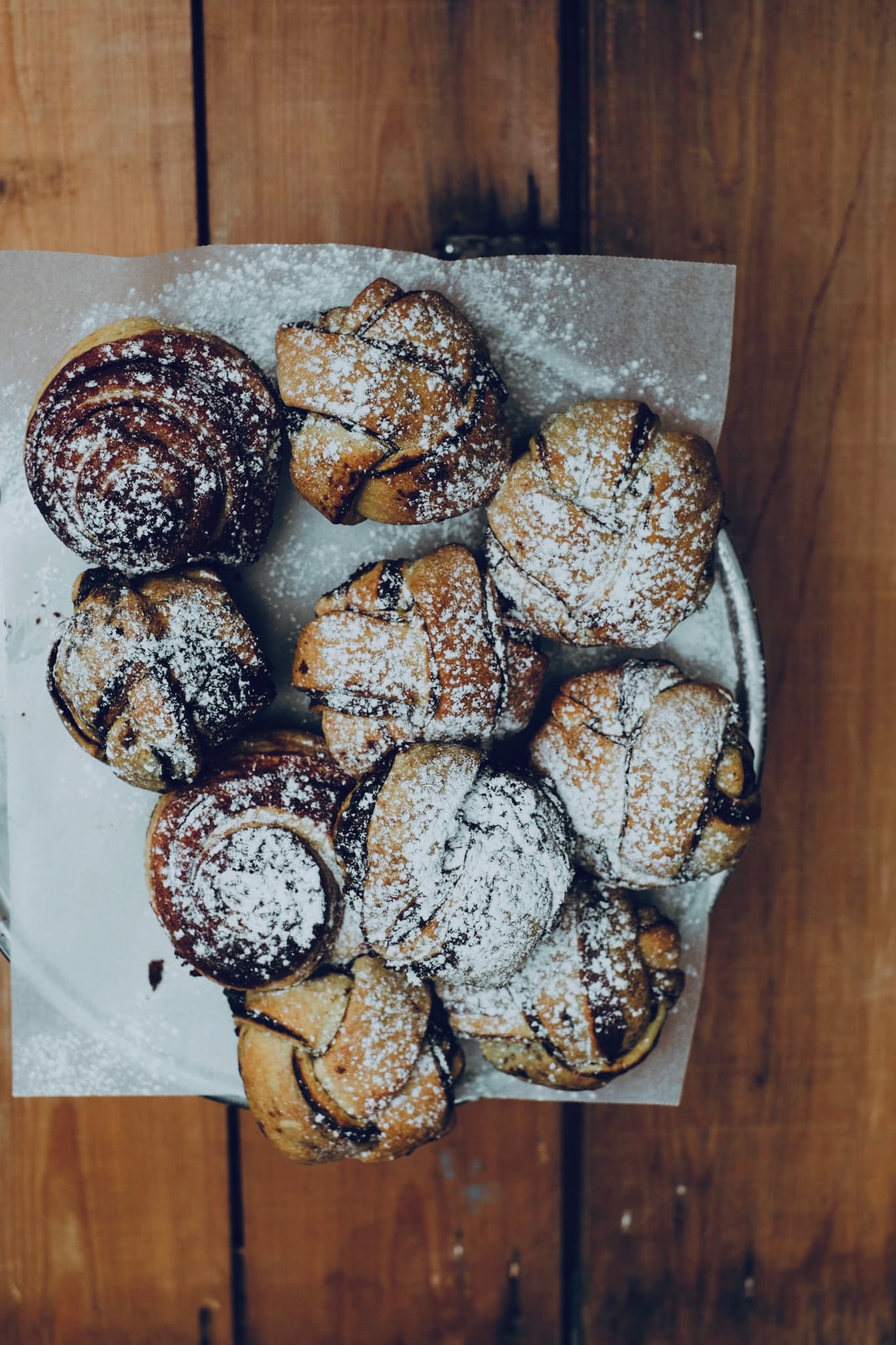 Cinnamon buns at Factory Girl